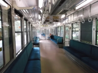 叡電の車内